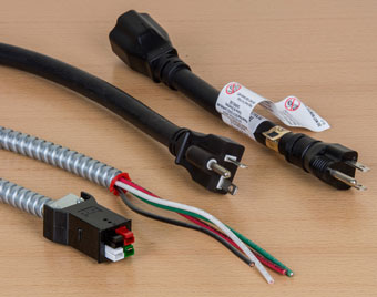 Many ECA items are available with your choice of molded plug, hardwire, or DaisyLink connections.