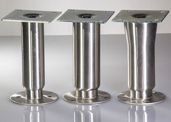 Image of Stainless Steel Heavy Duty Bolt Down Cabinet Legs.