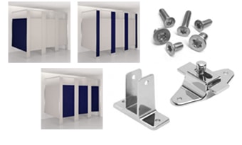 Some of the materials typically included in a partition order: dividers, brackets, latches, fasteners.